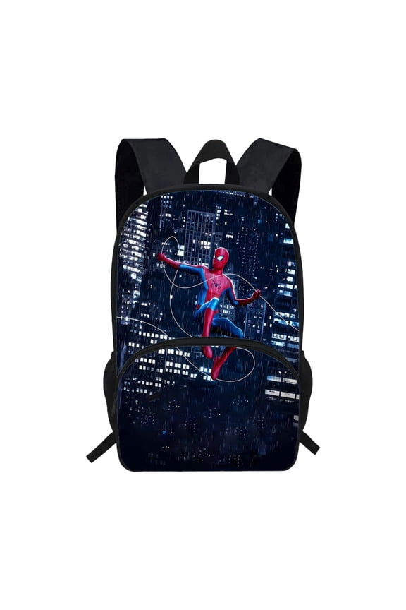 2026 Superhero Action Movie Large Capacity Backpack,Classic Character Spider Print Rucksack for Travel,School,and Daily Commute,Cool Bookbag for Fans