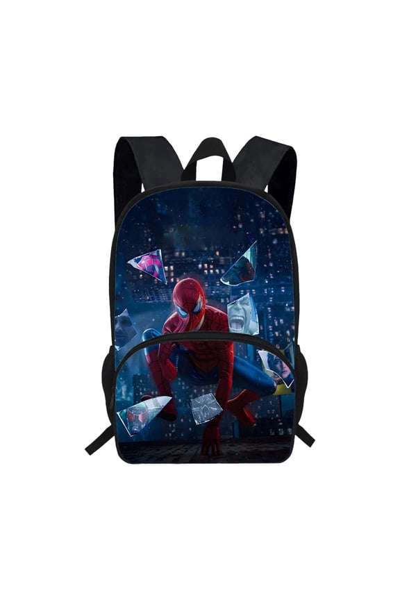 2026 Superhero Action Movie Large Capacity Backpack,Classic Character Spider Print Rucksack for Travel,School,and Daily Commute,Cool Bookbag for Fans