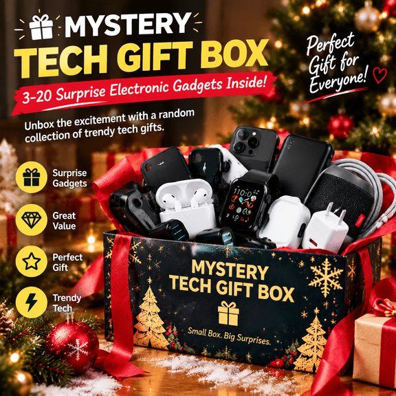 2026 Surprise gift box, 3-20-piece electronic gadgets, suitable for Christmas, birthday, and surprise gatherings