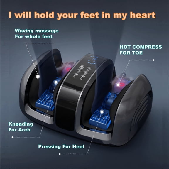 2026 Surround Wave Foot Massager with Heating, Kneading, and Heel Focus for Daily Relaxation and Gifting