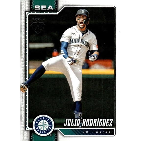 2026 TOPPS #146 JULIO RODRIGUEZ SEATTLE MARINERS BASEBALL OFFICIAL TRADING CARD OF MLB