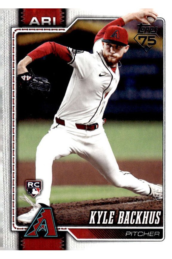 2026 TOPPS #21 KYLE BACKHUS RC ARIZONA DIAMONDBACKS