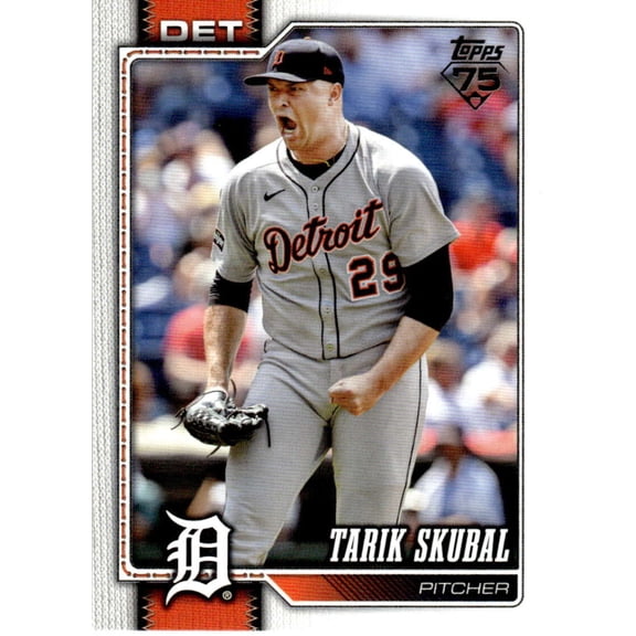 2026 TOPPS #300 TARIK SKUBAL DETROIT TIGERS BASEBALL OFFICIAL TRADING CARD OF MLB