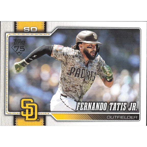 2026 TOPPS #333 FERNANDO TATIS JR. SAN DIEGO PADRES BASEBALL OFFICIAL TRADING CARD OF MLB