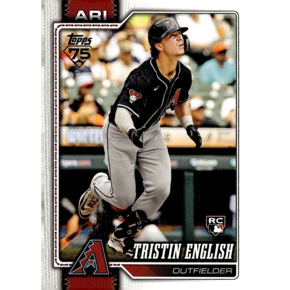 2026 TOPPS #346 TRISTIN ENGLISH RC ARIZONA DIAMONDBACKS BASEBALL OFFICIAL TRADING CARD OF MLB
