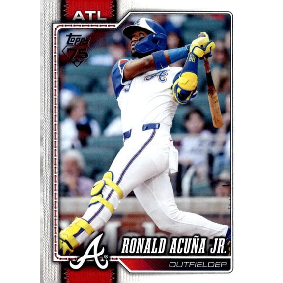 2026 TOPPS #50 RONALD ACUNA JR. ATLANTA BRAVES BASEBALL OFFICIAL TRADING CARD OF MLB