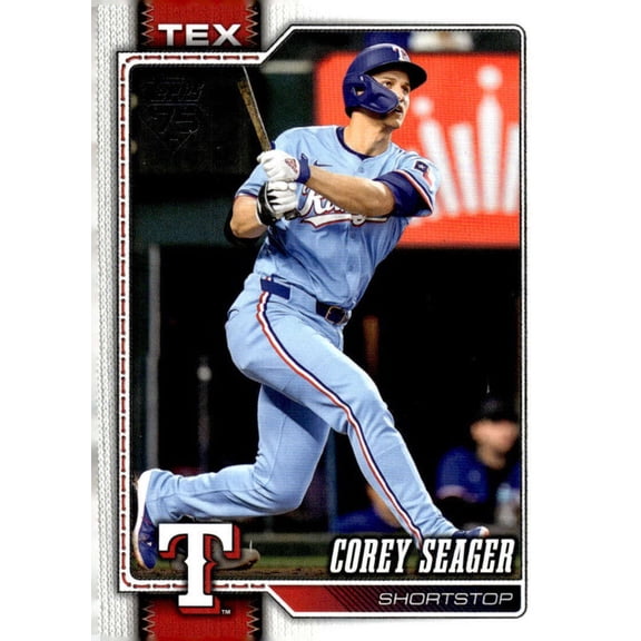 2026 TOPPS #96 COREY SEAGER TEXAS RANGERS BASEBALL OFFICIAL TRADING CARD OF MLB