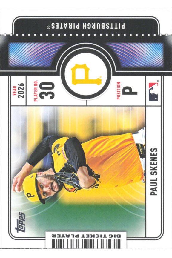 2026 TOPPS BIG TICKET PLAYERS #BTP-14 PAUL SKENES PITTSBURGH PIRATES