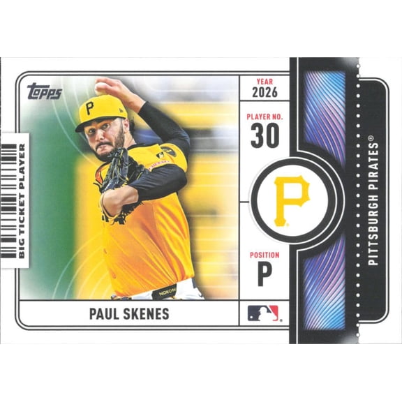2026 TOPPS BIG TICKET PLAYERS #BTP-14 PAUL SKENES PITTSBURGH PIRATES