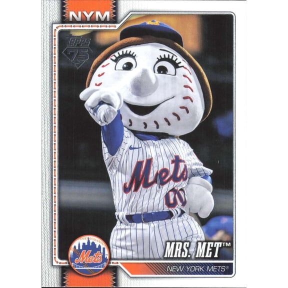 2026 TOPPS CELEBRATION MASCOTS #M-14 MRS. MET NEW YORK METS