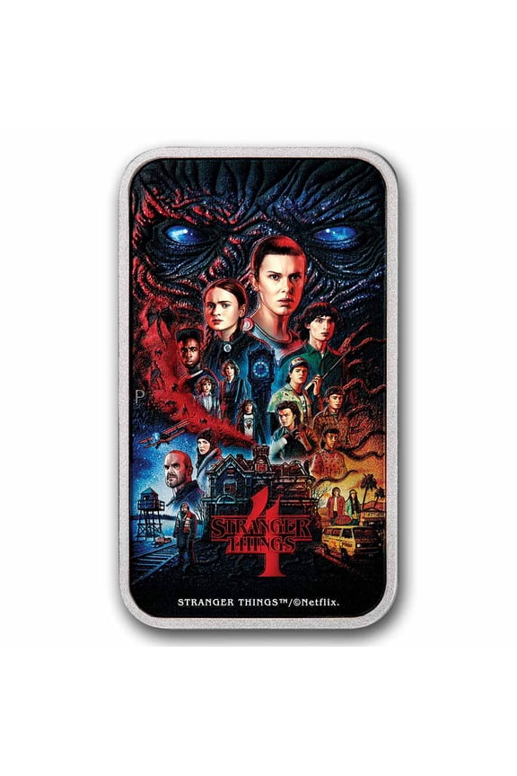 2026 TUV 1 oz Silver Colorized Stranger Things Season 4 Coin Box