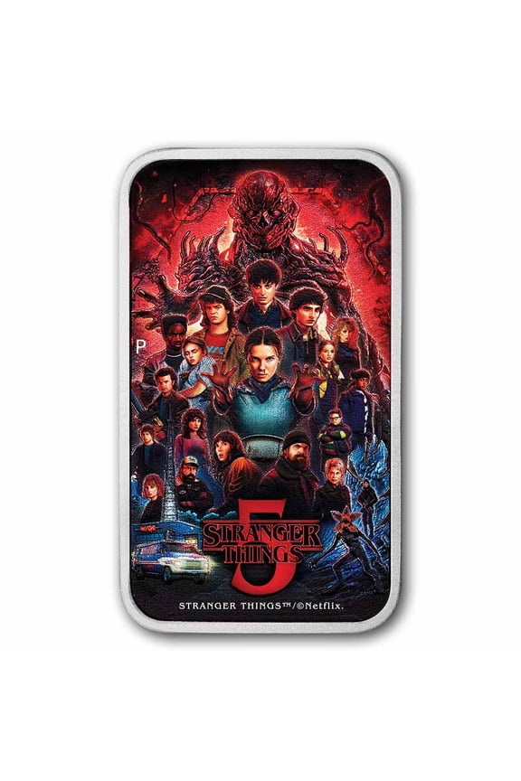 2026 TUV 1 oz Silver Colorized Stranger Things Season 5 Coin Box