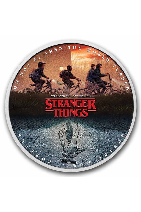 2026 TUV 1 oz Silver Colorized Stranger Things The Upside Down