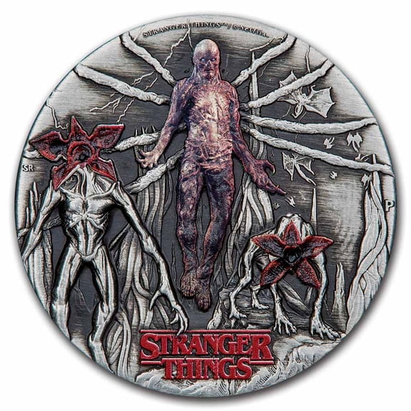 2026 TUV 2 oz Silver Colorized Antiqued Stranger Things Villians