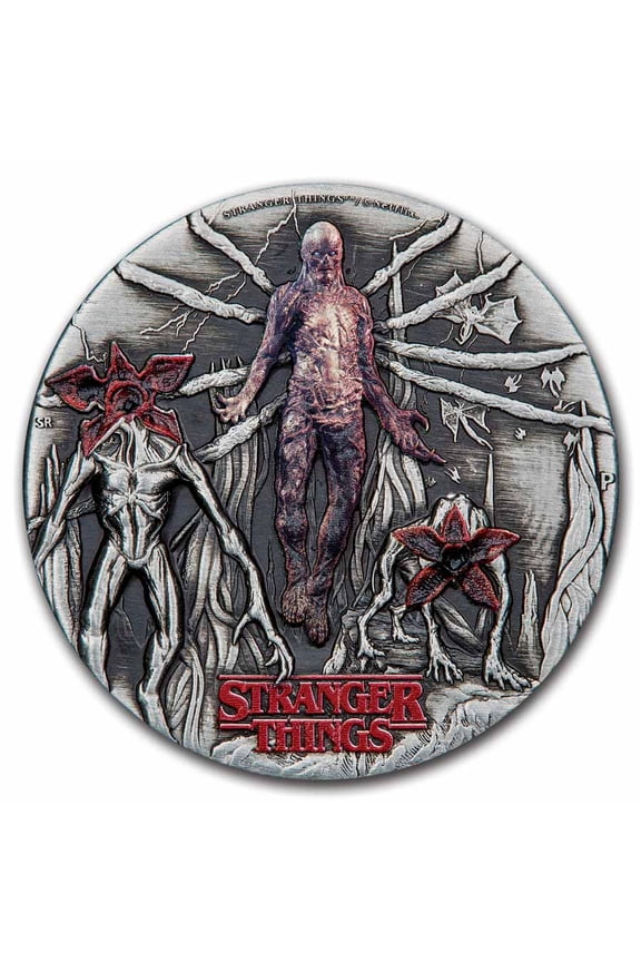 2026 TUV 2 oz Silver Colorized Antiqued Stranger Things Villians