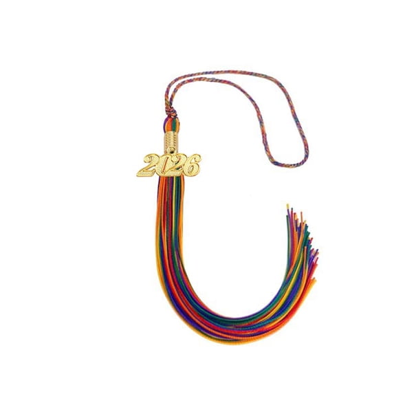 2026 Tassel Graduation,Rainbow Tassel 2026 for Grad Cap and Graduation Ceremony Accessory Decoration