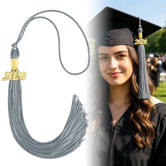 2026 Tassel Graduation, Silver Tassel 2026 for Grad Cap and Graduation Ceremony Accessory Decoration, Class of 2026 Graduation Tassel for High School College