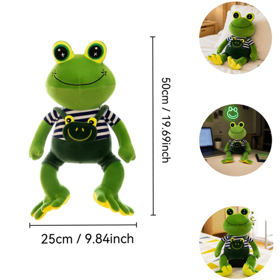 2026 Team Spirit CS2 Coach Frog Plush, Team Spirit Gaming Mascot Stuffed Frog, Cute Stuffed Frog Figure Holiday Birthday Gift (19.69")
