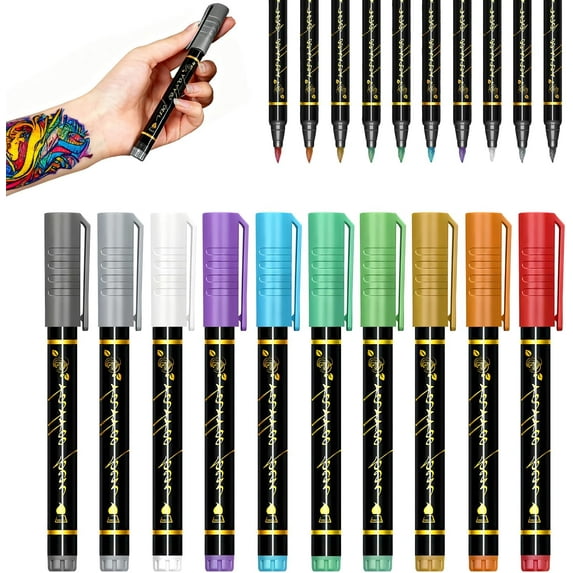 2026 Temporary Marker Pen Set Temporary Markers for and Adults Art