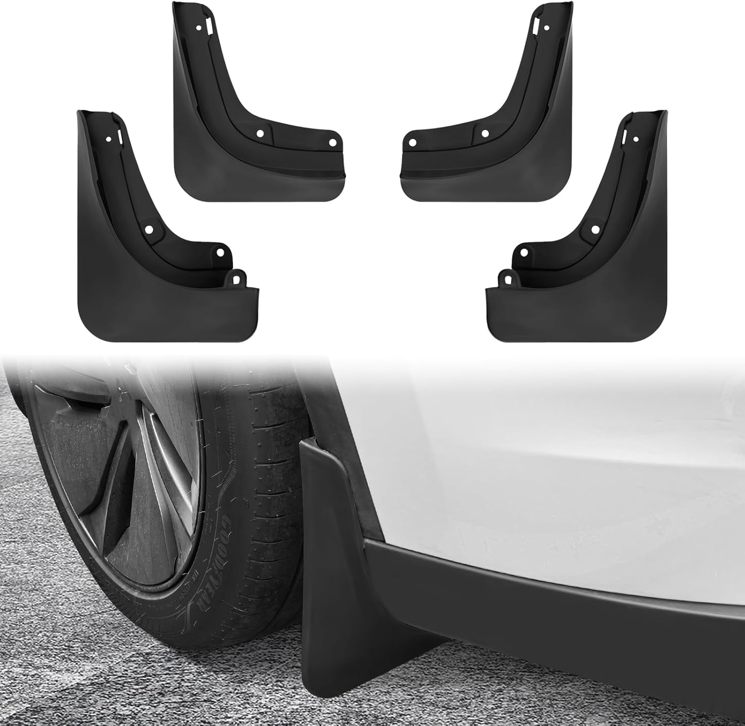 2026 Tesla New Model Y Juniper Accessories - Mud Flaps [No Drilling ...