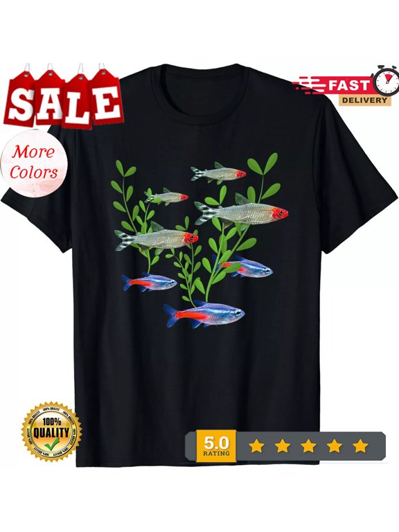 2026/Tetras Aquarium Neon Tetras Rummy Nose Tetras Fish Gift Unisex T-Shirt