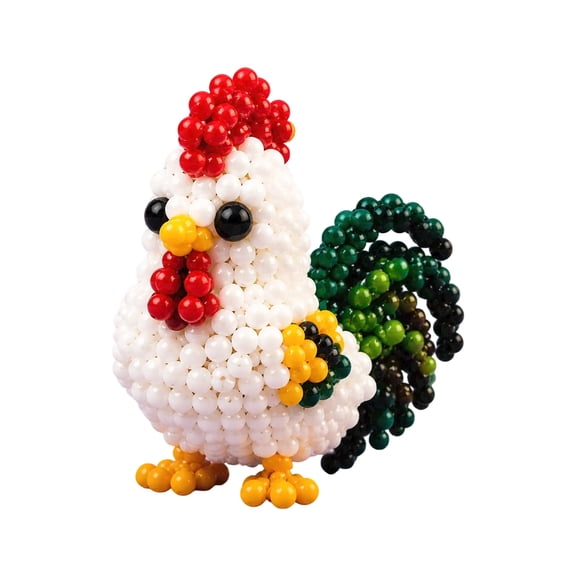 2026 Tiny 3D Beaded Animal DIY Kit, 4-Pack Beginner Bead Animal Making Kit, Mini 3D Animals Bead Pets Kit for Adults & Teens - Stress Relief Handmade Decoration Gift A09