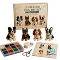 thumbnail image 1 of 2026 Tiny 3D Beaded Animal DIY Kit, Complete Dog Beading Craft Set for Beginners & Hobbyists, 1 of 5