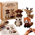 thumbnail image 1 of 2026 Tiny 3D Beaded Animal DIY Kit, Cute Bird & Animal Beading Craft Set, Handmade Bead Art Mosaic Kit, Stress Relief Creative DIY Decoration Gifts for Adults Teens Beginners, 1 of 7
