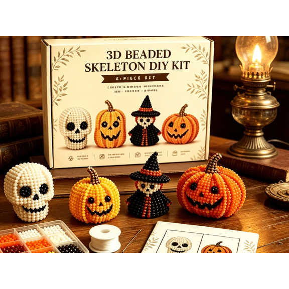 2026 Tiny 3D Beaded Animal DIY Kit, Handcraft Beading Set Creates Cute Animals, Complete Accessories With Guide For Beginner Daily Art Making - Hallowmas