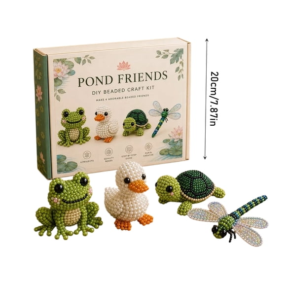 2026 Tiny 3D Beaded Animal DIY Kit, Small Size Portable Kit, Convenient To Make Cute Animals At Home Travel And Leisure Place