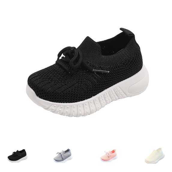 2026 Toddler Shoes Boys Girls Wide Toe Box Breathable Slip-On Sneakers Kids Lightweight Barefoot Feel Shoes for Everyday Play Black 25