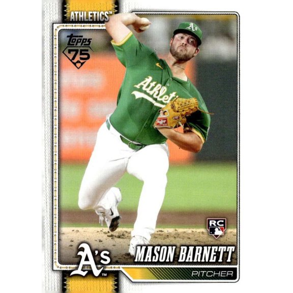 2026 Topps #273 Mason Barnett Athletics NM-MT RC Rookie Baseball Card Athletics MLB Baseball Trading Card