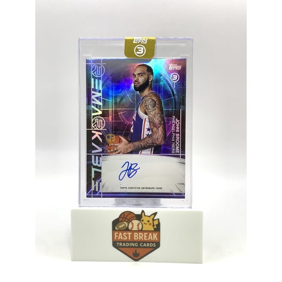 2026 Topps 3 Remarkable Johni Broome Auto Holo #RM-JB #/49 Philadelphia 76ers Basketball Card