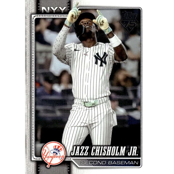 2026 Topps #393 Jazz Chisholm Jr. New York Yankees Series 2 MLB Baseball Base Trading Card