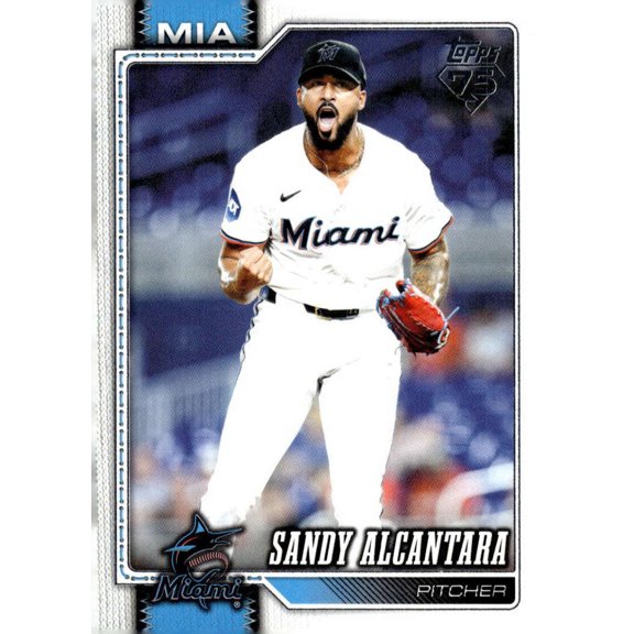 2026 Topps #449 Sandy Alcantara Miami Marlins  Series 2 MLB Baseball Base Trading Card