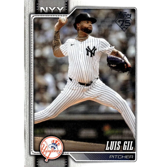 2026 Topps #594 Luis Gil New York Yankees Series 2 MLB Baseball Base Trading Card