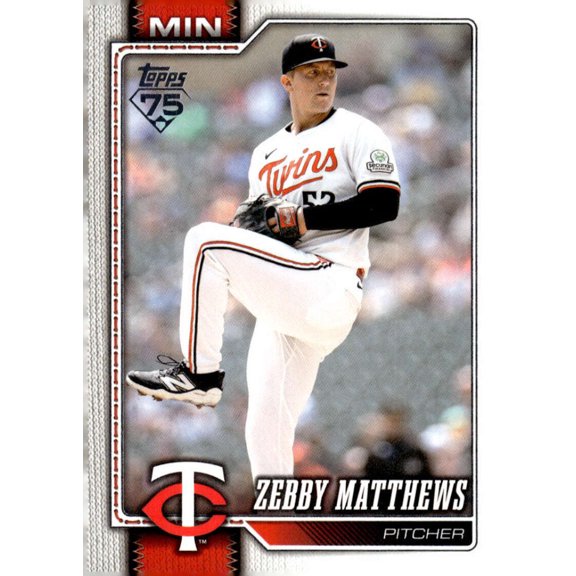 2026 Topps #606 Zebby Matthews Minnesota Twins Series 2 MLB Baseball Base Trading Card