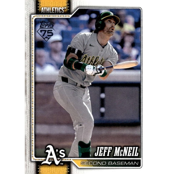 2026 Topps #662 Jeff McNeil Athletics Series 2 MLB Baseball Base Trading Card