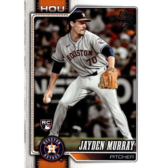 2026 Topps #664 Jayden Murray RC Rookie Houston Astros Series 2 MLB Baseball Base Trading Card