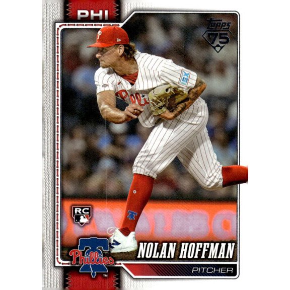 2026 Topps #666 Nolan Hoffman RC Rookie Philadelphia Phillies Series 2 MLB Baseball Base Trading Card