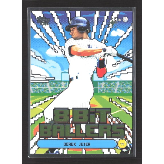 2026 Topps 8-Bit Ballers Derek Jeter #8B-14 New York Yankees MLB Baseball Trading Card