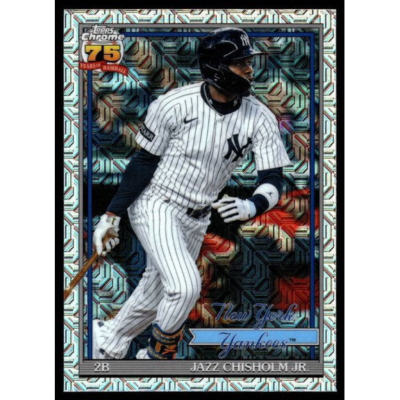 2026 Topps 91C2-41 Jazz Chisholm Jr. 1991 Topps Baseball 35th Anniv Chrome Series Two New York Yankees MLB BASEBALL Trading Card