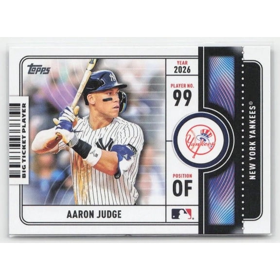 2026 Topps Big Ticket Players Aaron Judge #BTP-18 New York Yankees Baseball Card