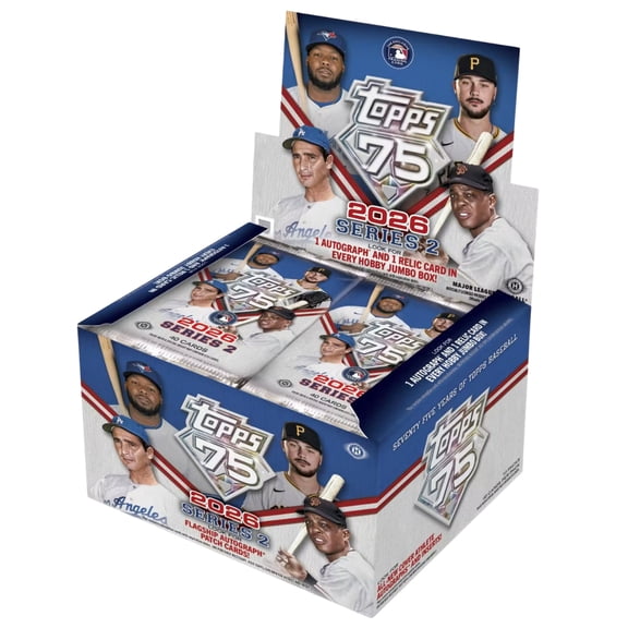 MLB 2026 Topps Series 2 Baseball Hobby Jumbo Box 10 Packs 40 Cards English