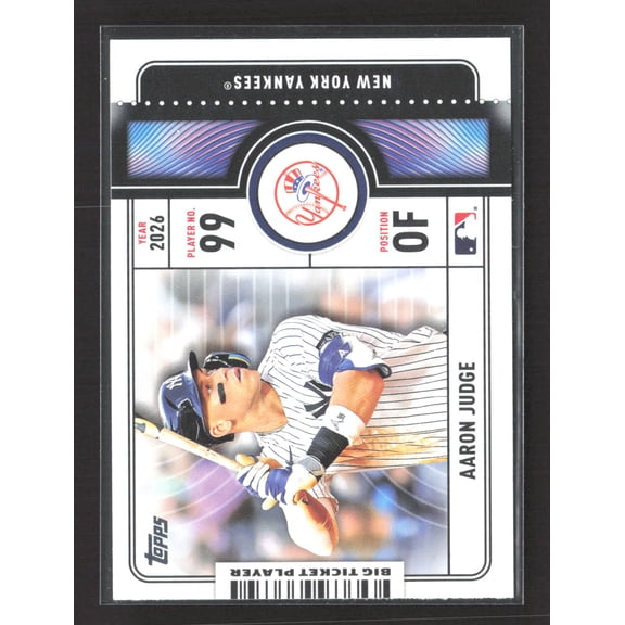 2026 Topps Big Ticket Player Baseball Card BTP-18 Aaron Judge New York Yankees