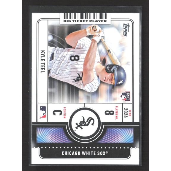 2026 Topps Big Ticket Player Kyle Teel Chicago White Sox #BTP-26 Baseball Trading Card