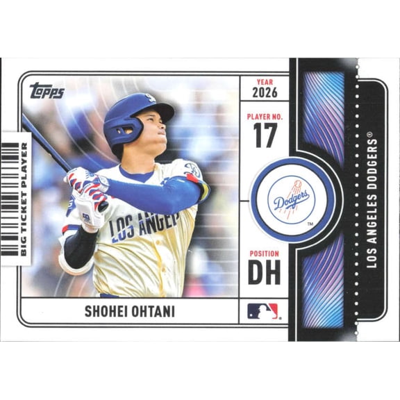 2026 Topps Big Ticket Players #BTP-3 Shohei Ohtani Los Angeles Dodgers Series 1 MLB Baseball Trading Card