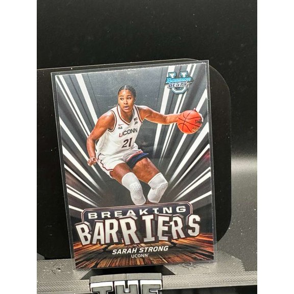 2026 Topps Bowman University Best Breaking Barriers Sarah Strong #BB-15 UConn Huskies Basketball Card