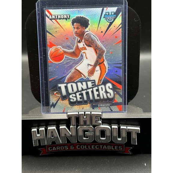 2026 Topps Bowman's Best University Tone Setters Refractor TS-4 Kiyan Anthony Basketball Card Syracuse Orange NCAA Basketball Trading Card
