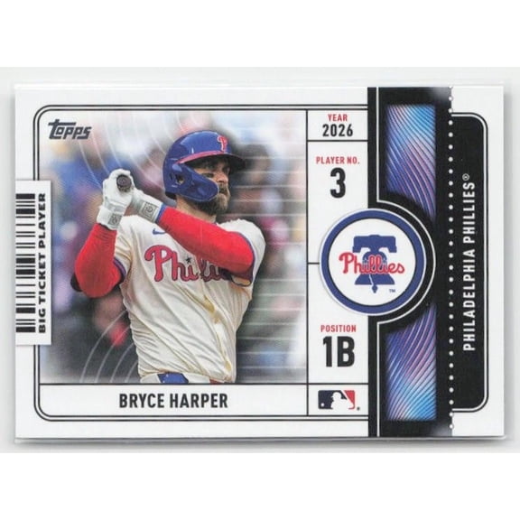 2026 Topps Big Ticket Players #BTP-19 Bryce Harper Philadelphia Phillies Baseball Card